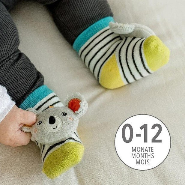 Baby Fehn - Koala Calcetines de Sonajero para Bebé,