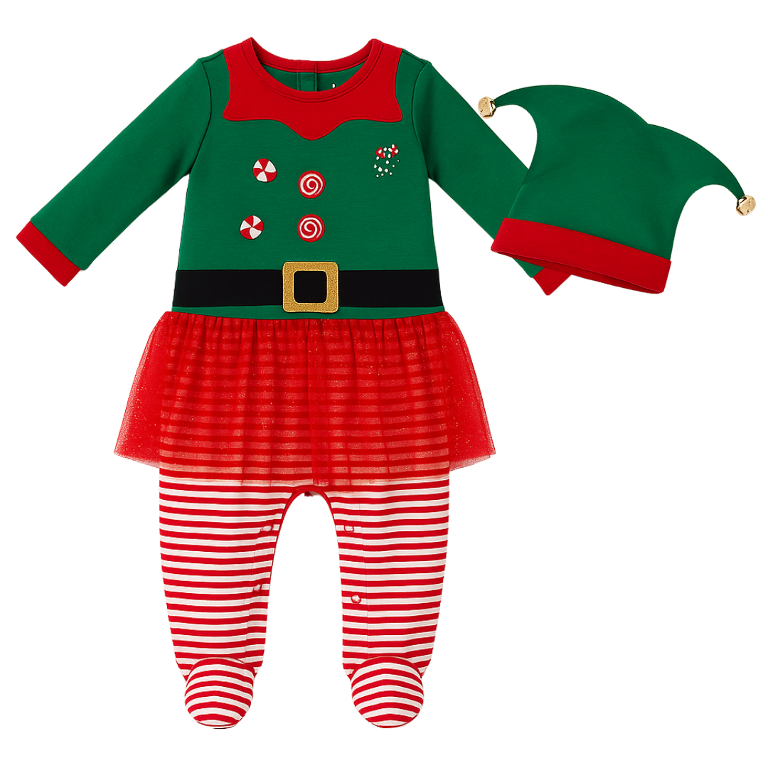 B4baby - Conjunto de duende con gorro | niña