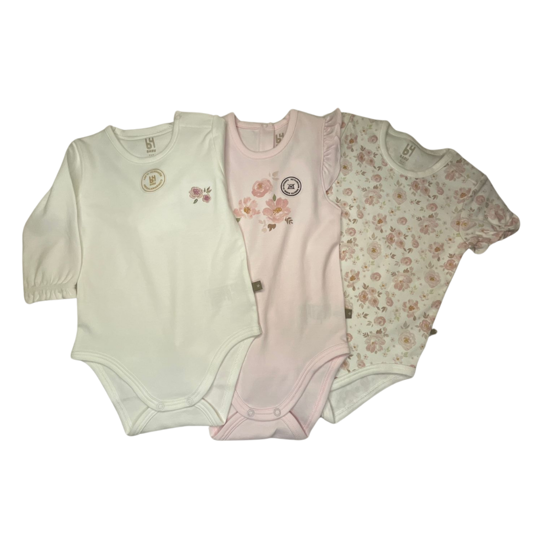 B4baby - Conjunto de bodyes 3 pack