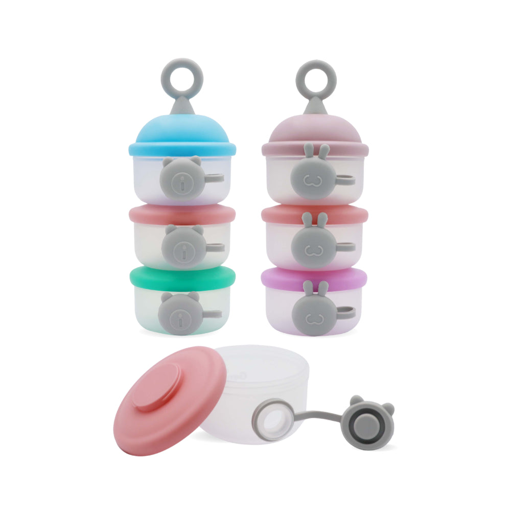 Genial - Dispensador de Leche en Polvo Apilable (3 contenedores)