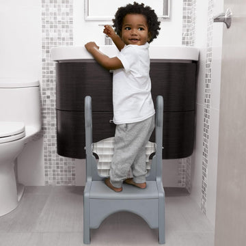 Little Jon-EE - Asiento Orinal Ajustable y Taburete con Escalón