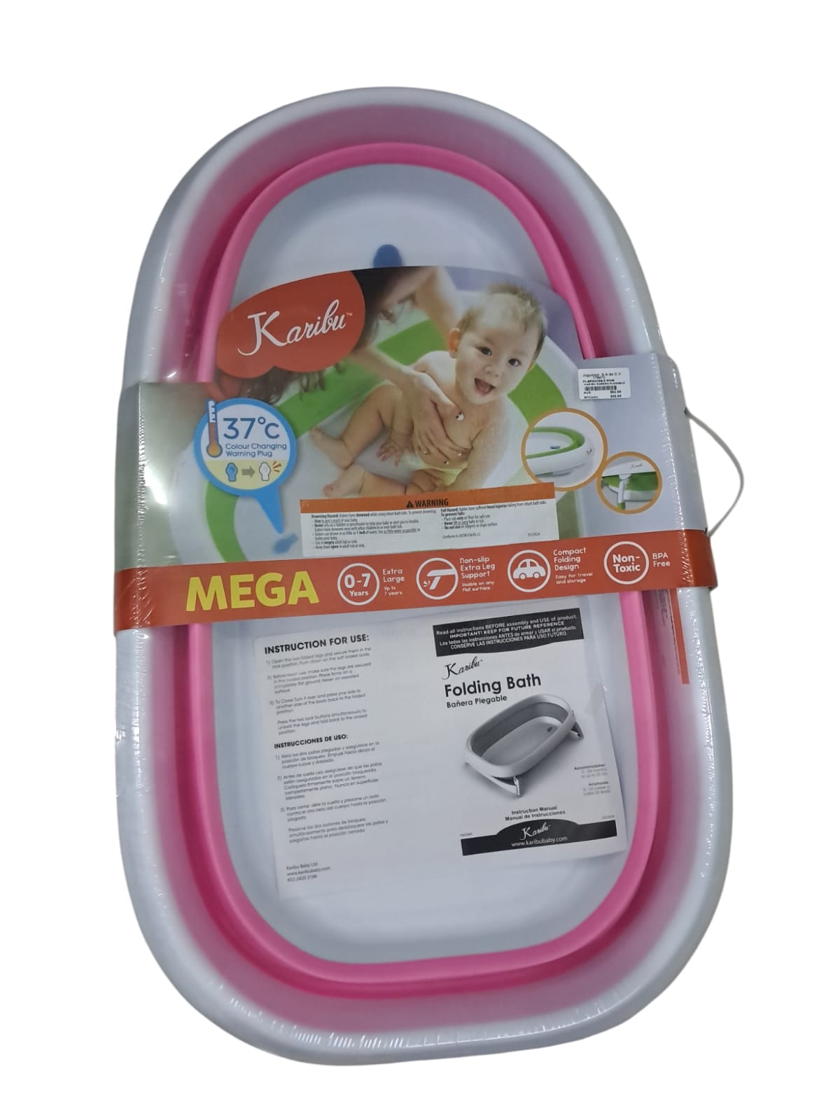 Born - Karibu bañera blanco rosa