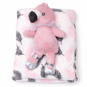 Cobija con oso de peluche | Flamingo