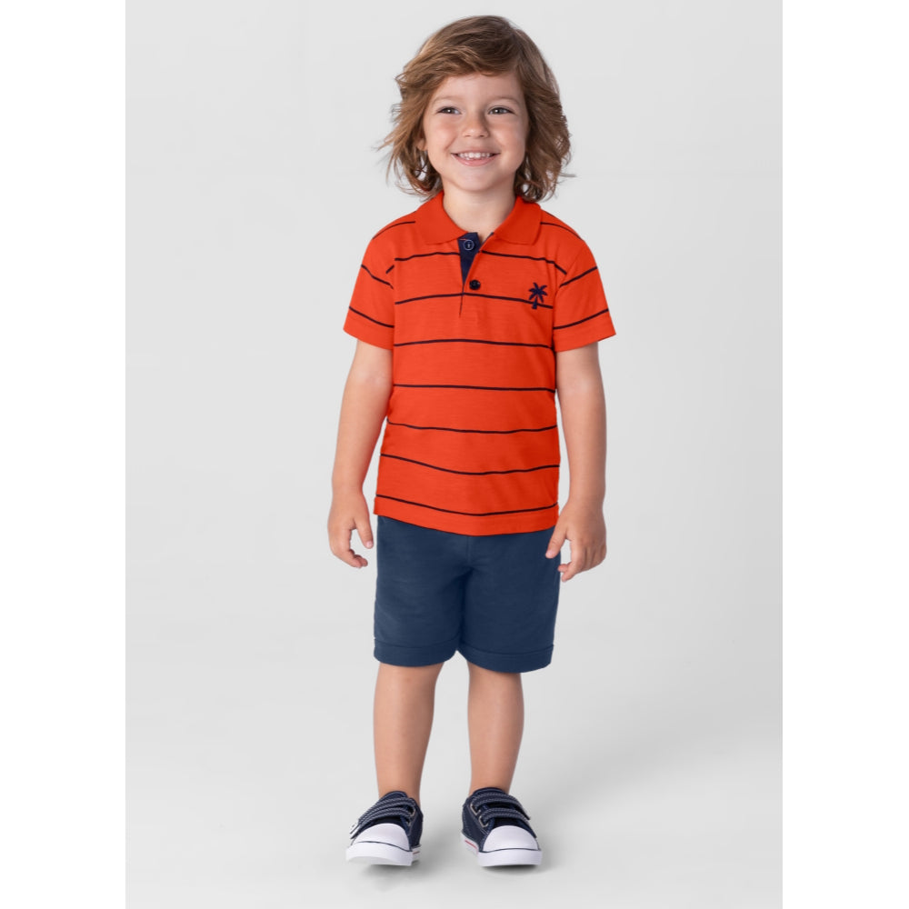 Brandili - Conjunto infantil a rayas palmera | +24M