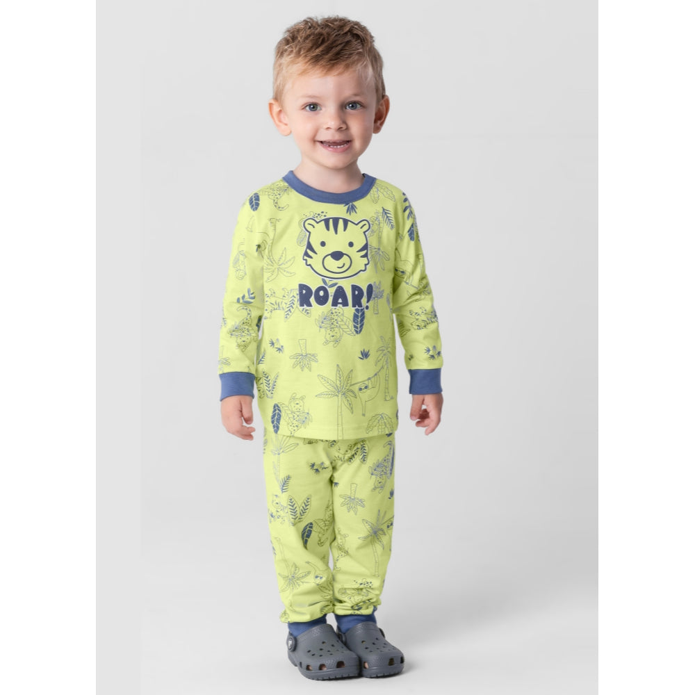 Brandili - Pijama león estampado que brilla en la oscuridad | +12M