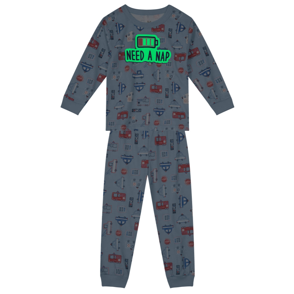 Brandili - Pijama carros / color celeste  | +36M