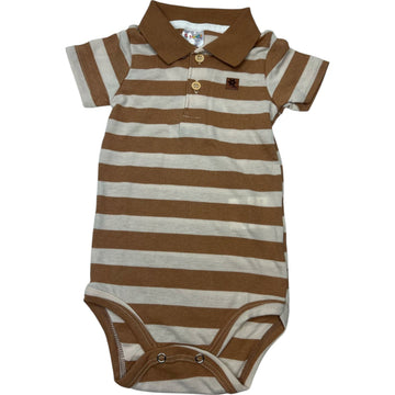Brandili Baby - Body Polo para Bebes/Café con Rayas | +12m