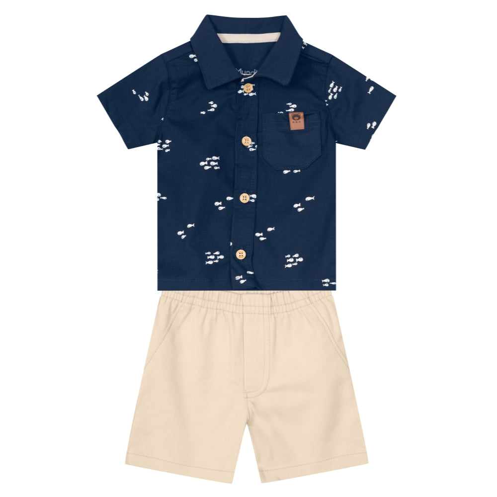 Brandili -Conjunto para niño Beige | +24M
