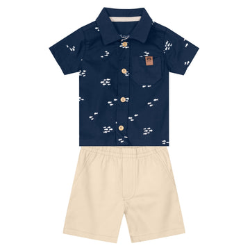Brandili -Conjunto para niño Beige | +24M