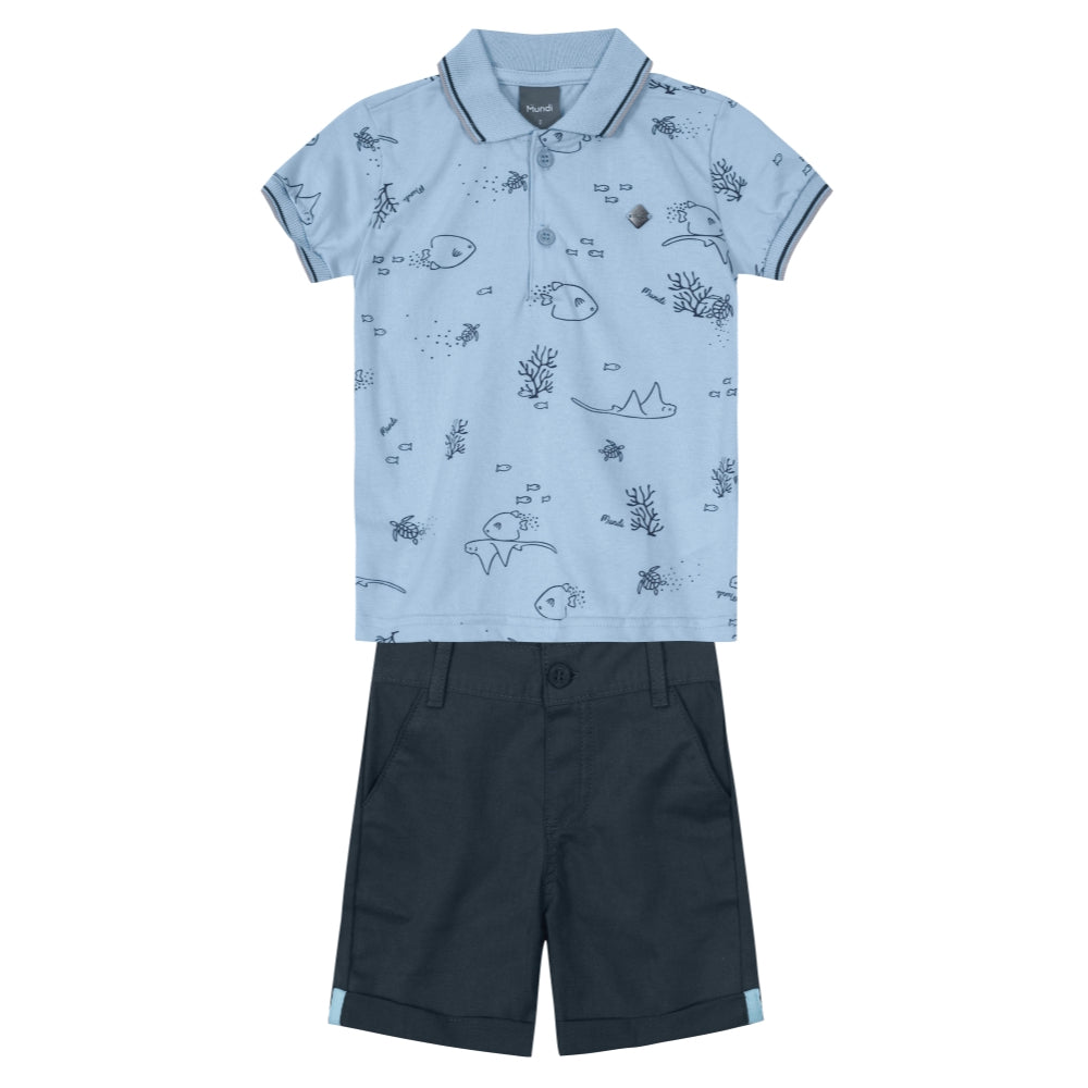 Brandili - Conjunto de playa polo para niño  | +36m
