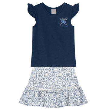 Brandili - Conjunto azul para niñas | +12M