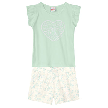 Brandili - Conjunto para niña 2 piezas, color menta | +36M