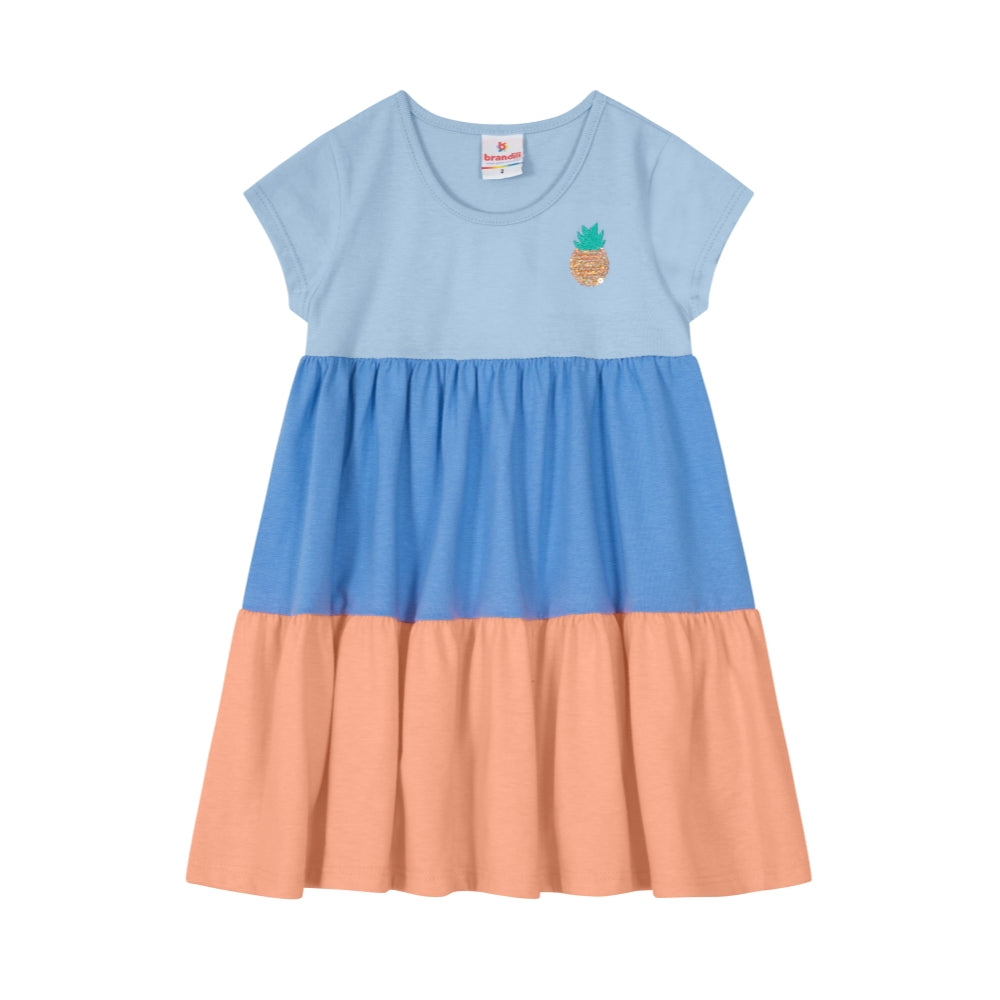 Brandili - Vestido de niña con bordado piña | +24M