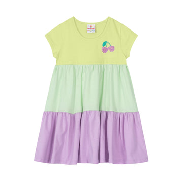 Brandili - Vestido de niña con bordado cherry | +36M