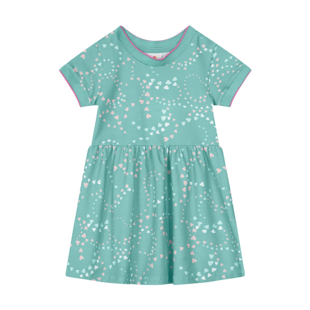 Brandili - Vestido de niña con estampado de corazones | +12M