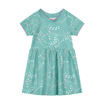 Brandili - Vestido de niña con estampado de corazones | +12M