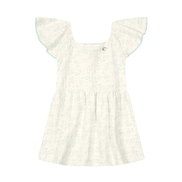 Brandili - Vestido de algodón beige claro estampado | +36M