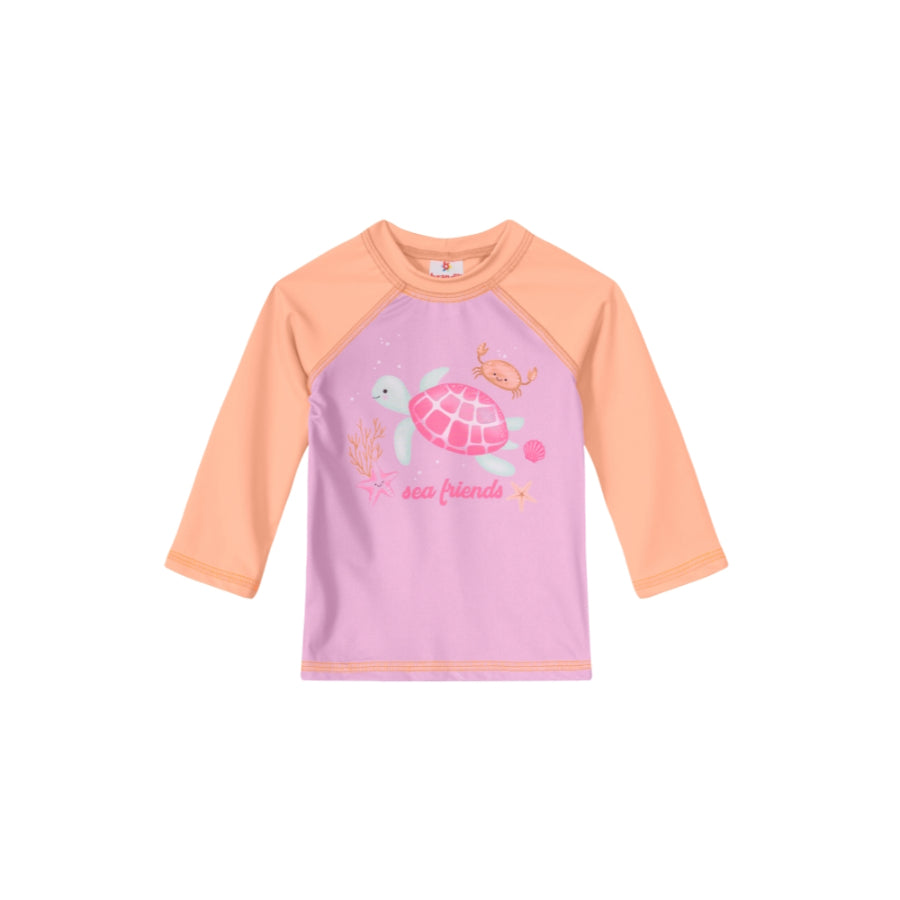 Brandili- Conjunto bañador manga larga para niña | +2 año