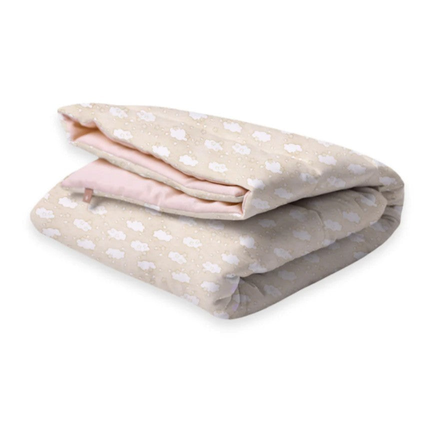 B4baby - Edredón para cuna nubes | Beige