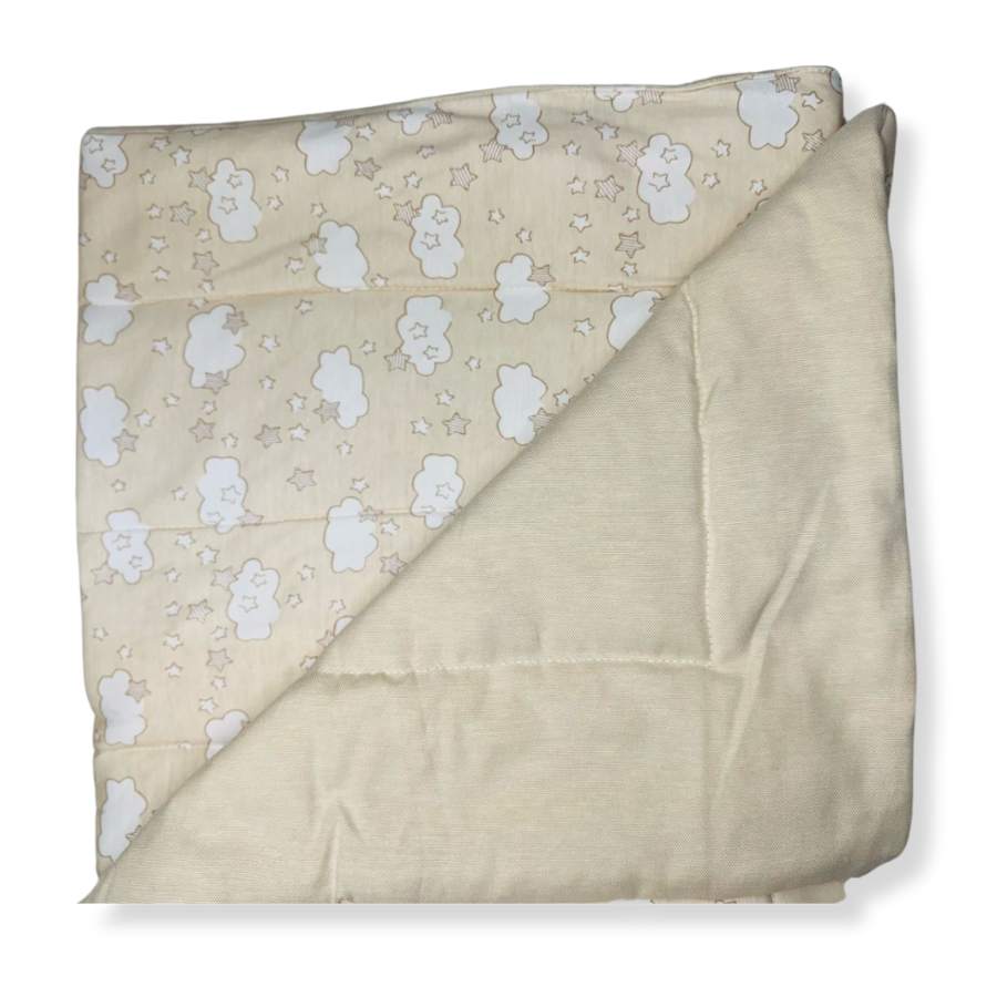 B4baby - Edredón para cuna nubes | Beige