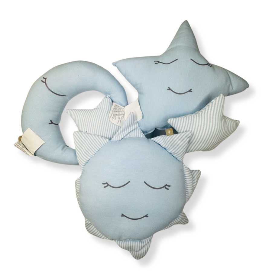 B4baby - Set de 3 cojines | Celeste