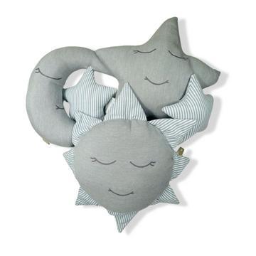 B4baby - Set de 3 cojines | Gris claro