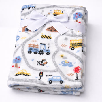 Revco - Cobija con estampado de medio de transporte