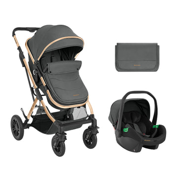 Kikkaboo - Coche Kaia 3 En 1 Gris Oscuro / Pañalera