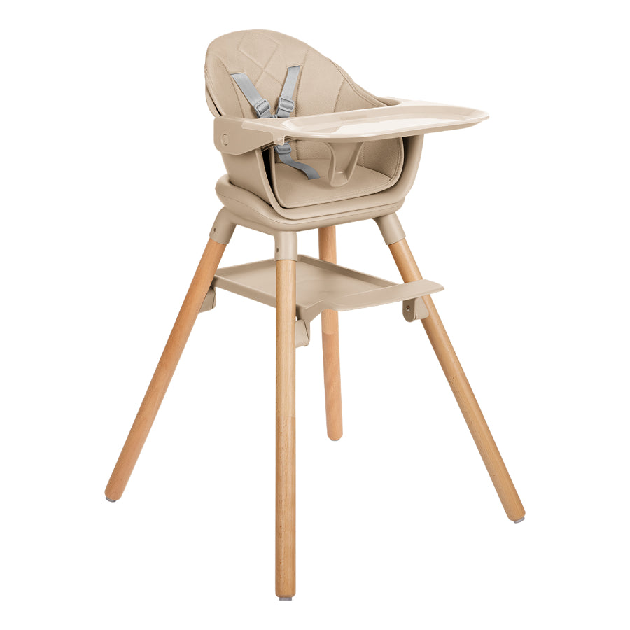 Kikkaboo - Silla De Comer Woody 2 En 1 | Beige