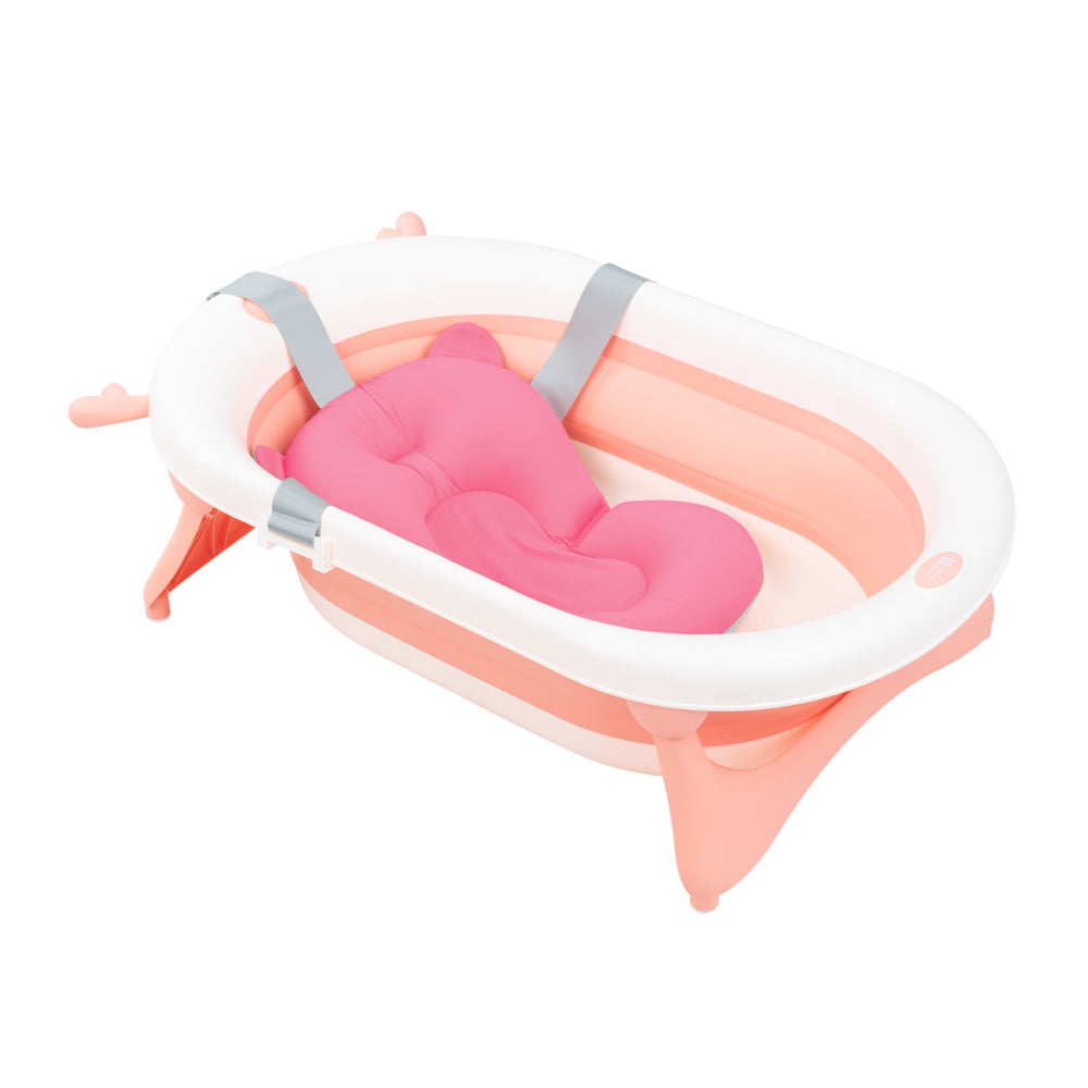 Kikkaboo - Protector Bañera Acolchado Bear Rosa
