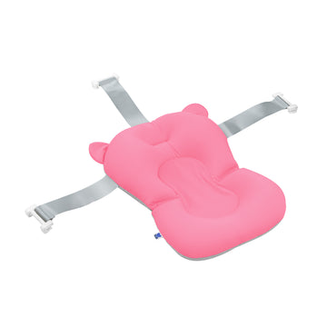 Kikkaboo - Protector Bañera Acolchado Bear Rosa