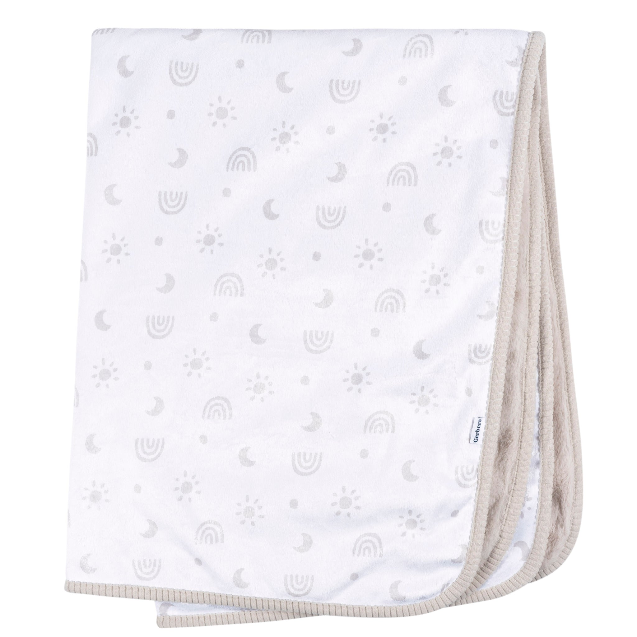 Gerber - Cobija arcoíris | estampado gris