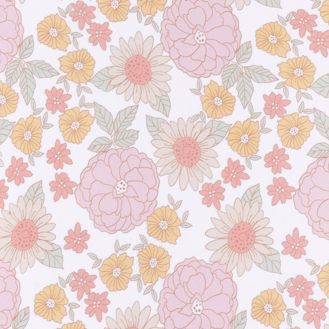Gerber - Sabana ajustable | Flores rosa