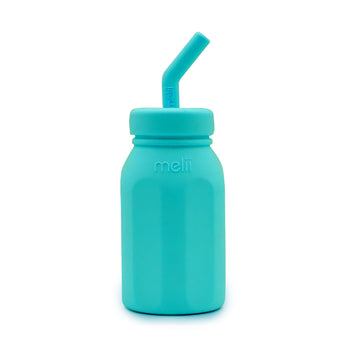 Melii - Botella de agua de silicona | color turquesa