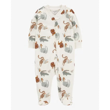 Carter´s - Osito Pijama Algodon Cierre Animalitos