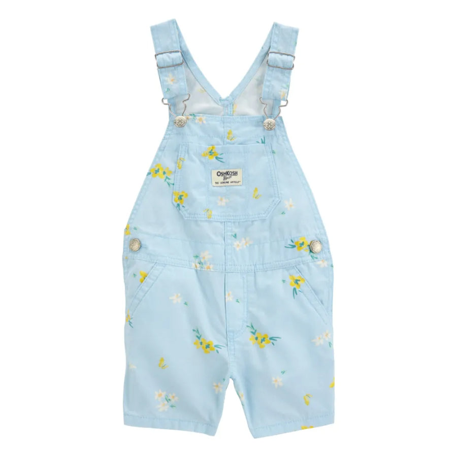OshKosh - Overall celeste con estampado de flores