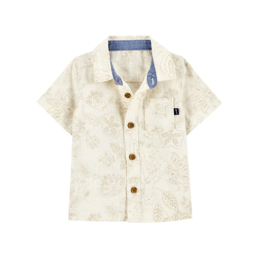 Carter´s - Camisa De Moda Manga Corta Tropical Paisley