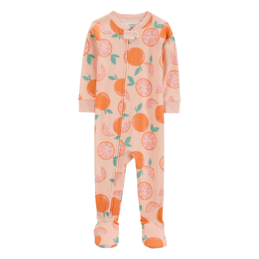 Carter´s - Pijama de una pieza de algodón | Estampado naranja