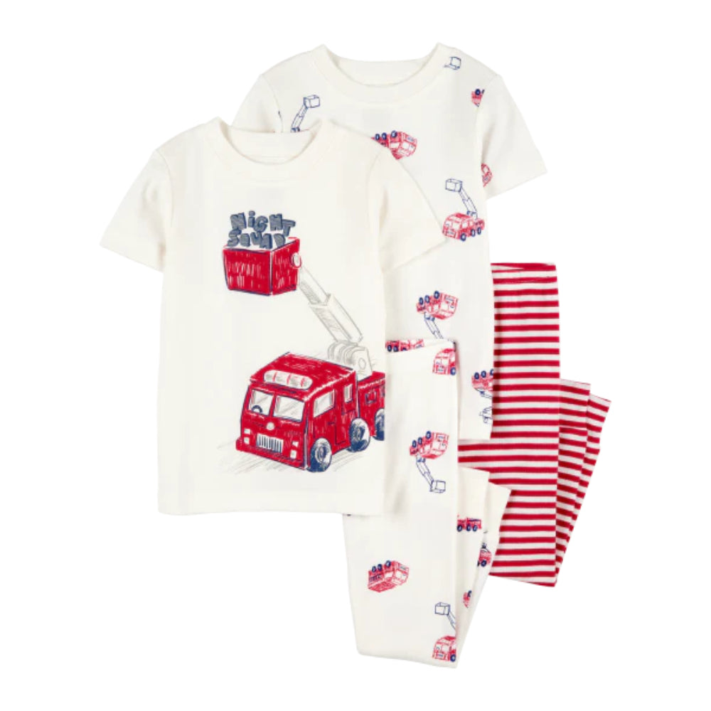 Carter´s - Pijama De 4 Prendas De Algodón Estampado Camión