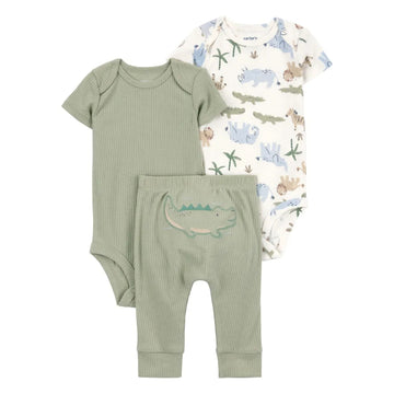 Carter´s - Conjunto de 3 piezas cocodrilo | verde