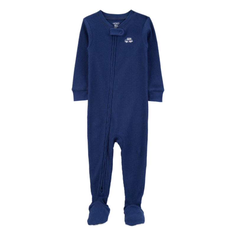 Carter´s - Pijama azul con bordado de carro