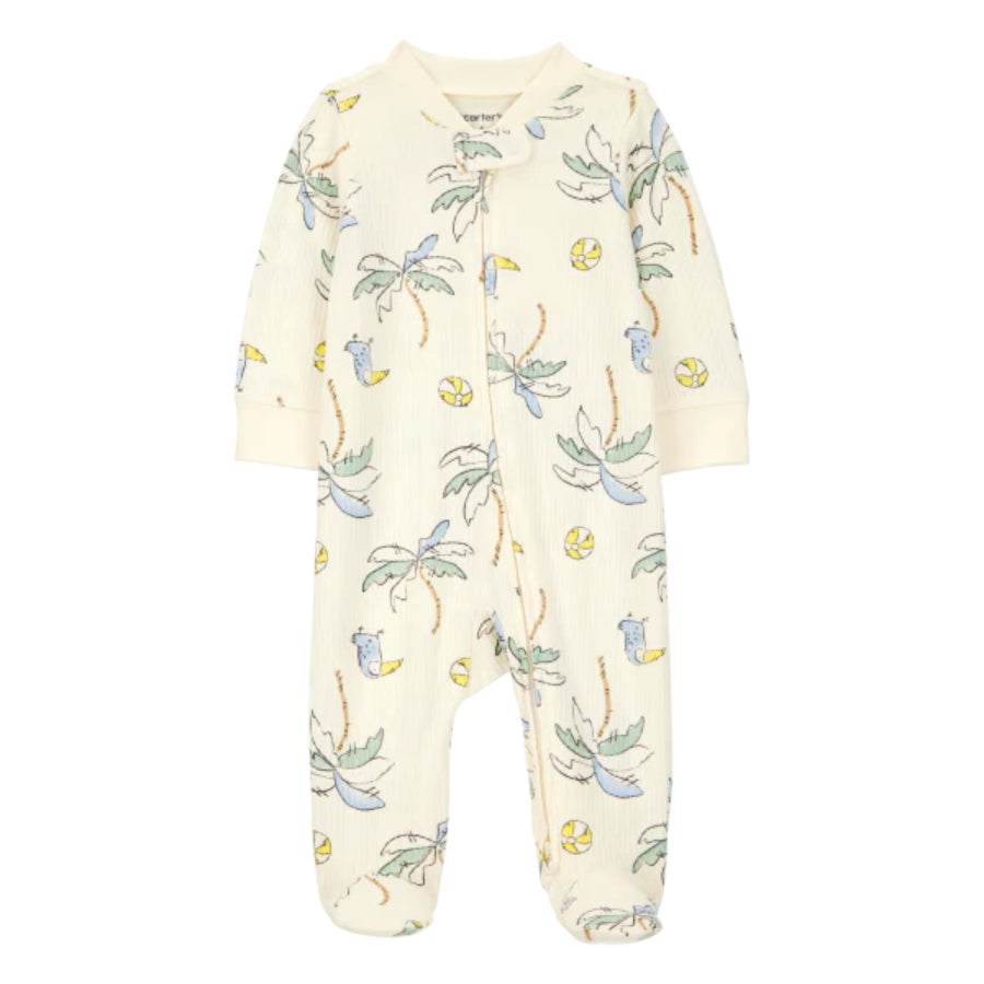 Carter´s - Pijama amarilla con estampado de playero