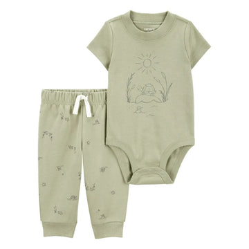 Carter´s - Conjunto De 2 Prendas Con Pantalón Tortuga | verde