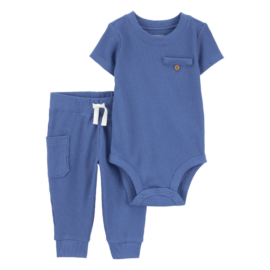 Carter´s - Conjunto De 2 Prendas Con Pantalón | azul solido