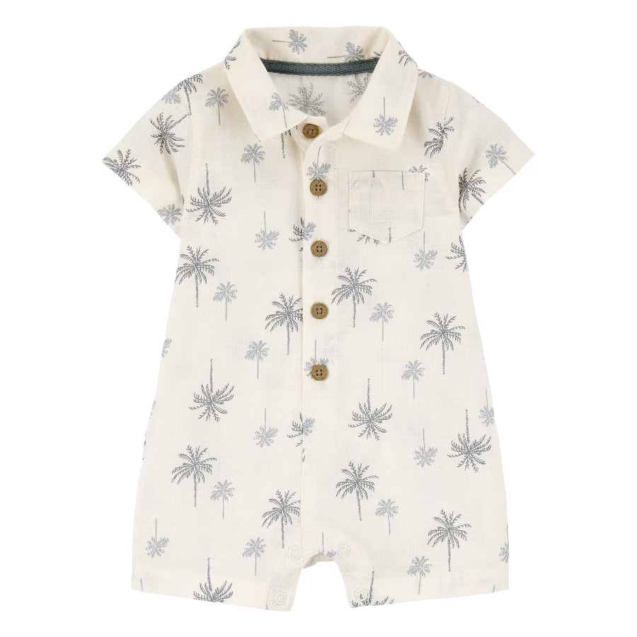 Carter´s - Enterizo romper palm print | blanco hueso