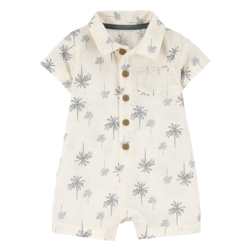 Carter´s - Enterizo romper palm print | blanco hueso