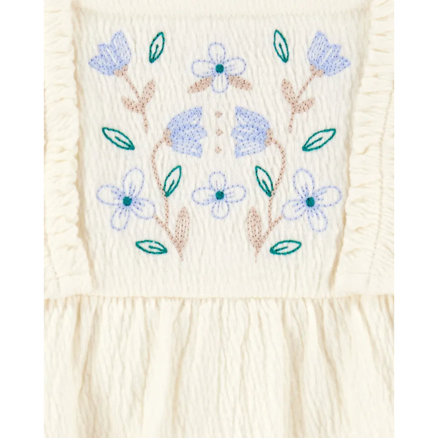 Carter´s - Vestido para niña con Pañalero Bordado