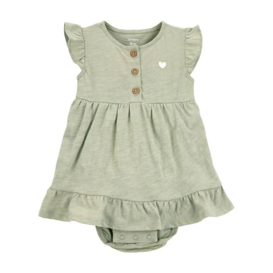 Carter´s - Vestido para bebé | Verde solido