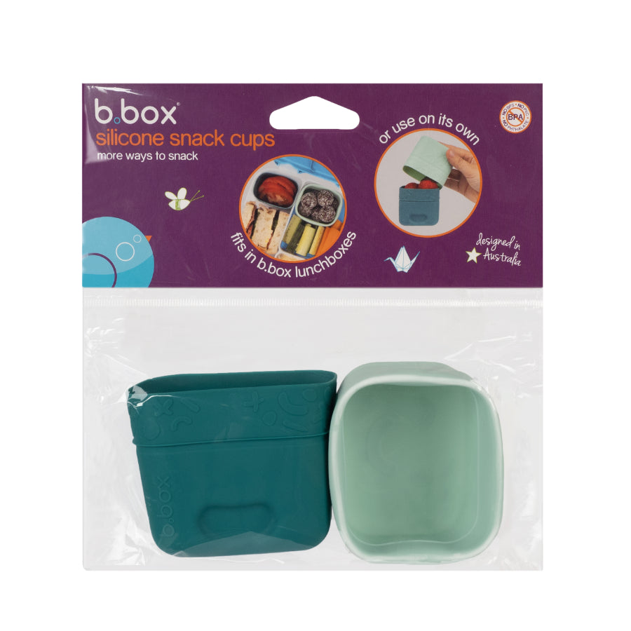 b.box - Set Vasitos Snack de Silicona | verde