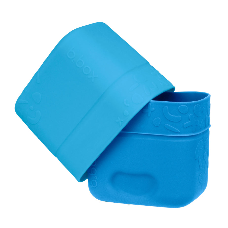 b.box - Set Vasitos Snack de Silicona | azul